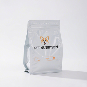 Custodia personalizzata per imballaggio di cibo per animali domestici con stampa rotocalco 500g 1kg 2.5kg per cani e gatti con fondo piatto per bustina di tè funzione di sicurezza della cerniera - Product Image 2