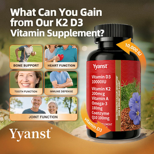 Vitamina D3 y Vitamina K2 de alta calidad, y Vitamina A y Omega-3 en cápsulas blandas promueven la absorción de calcio y favorecen la salud del corazón. - Product Image 5