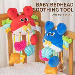 Jouet à tirer <span class=keywords><strong>en</strong></span> forme de crabe pour bébé, jouet sensoriel <span class=keywords><strong>en</strong></span> peluche douce avec plusieurs textures pour <span class=keywords><strong>les</strong></span> tout-petits - Product Image 4