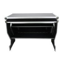 Table de DJ pliable sur mesure avec plateau pour ordinateur portable, en aluminium, personnalisable, OEM, pratique, en alliage d'aluminium