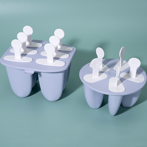 Juego de bandeja de hielo para zumo de fruta congelada DIY, moldes de paletas de silicona de grado alimenticio, herramientas para hacer helados - Product Image 6