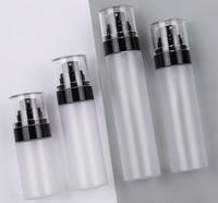 PCR Fine Mist PET Épais-paroi Givré 50ml 80ml 100ml 120ml En Plastique Cosmétique Toner Emballage Plat Épaule Pulvérisation Conteneur Bouteille