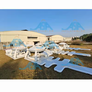 Công viên nước Inflatable Công Viên Nước thiết bị/kích thước tùy chỉnh bền Drop Stitch Inflatable đảo Dock bơi nền tảng - Product Image 3