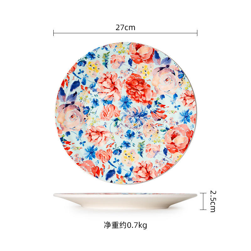 10.6 inch plate(blue)
