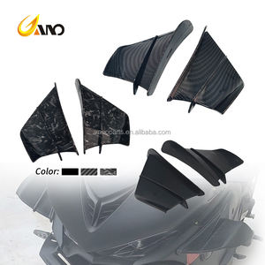 WANOU 오토바이 액세서리 사이드 윈드 블레이드 레이싱 고정 윈드 윙 탄소 섬유 오토바이 사이드 스포일러 디플렉터 윙 - Product Image 2