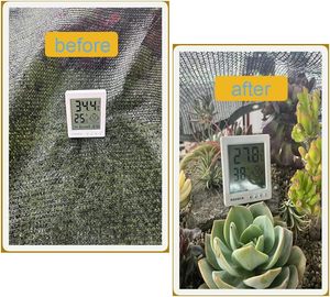 <span class=keywords><strong>Filet</strong></span> pare-soleil <span class=keywords><strong>occultant</strong></span> en HDPE avec bordure adhésive et œillets, <span class=keywords><strong>filet</strong></span> pare-soleil respirant et isolant thermiquement pour l'agriculture et le jardinage - Product Image 4