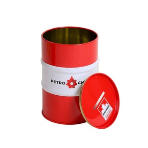 Tirelire personnalisée en métal en forme de baril de pétrole avec couvercle à fente pour économies, biscuits et emballage de petits objets - Product Image 3