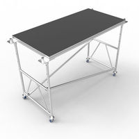Plateforme de scène modulaire carrée en aluminium pour mariages et petits concerts, certifiée TUV, dimensions personnalisables, fournie directement par l'usine