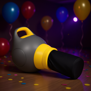 Aspiradora de mano de 115 W, gris, con filtro de espuma amarillo, para fiestas, con bolsa, funciona con batería - Product Image 2