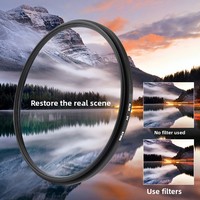 Nouveau produit transfrontalier : Filtre d'appareil photo 67mm HD AGC en verre optique, protecteur d'objectif UV à cadre fin