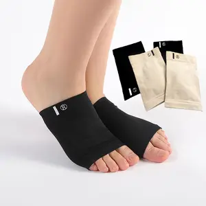 Almofada de massagem para pés, meias unissex com arco elástico, meias corretivas de silicone para pés, palmilhas de sapatos SEBS de todos os tamanhos