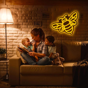Décoration murale LED néon abeille IP65, corps de lampe en acrylique, <span class=keywords><strong>lettre</strong></span> néon pour la décoration murale de la maison, du magasin, fête d'<span class=keywords><strong>anniversaire</strong></span>, cadeau idéal pour les amis - Product Image 3