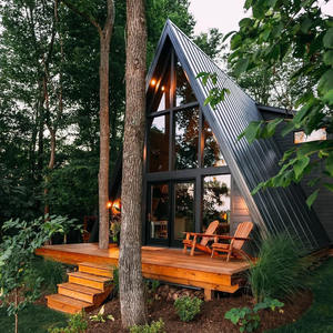 Piccolo di lusso moderno modificato triangolo prefabbricato case edifici paese contenitore casa cabina per Resort Hotel - Product Image 2