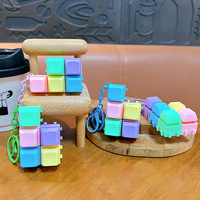 Porte-clés anti-stress en forme de macaron, détachables et assemblables librement, pour la réduction du stress (vente en gros)