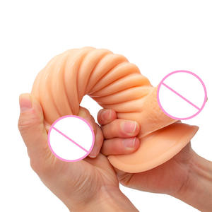 Masturbateur à tête de chou-fleur fileté transfrontalier, forme étrange, gode pour homme et femme, stimule le clitoris et l'anus, jouet sexuel pour adultes - Product Image 4