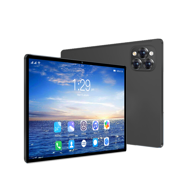 Gisentec 2025 Android 12.0 Tablet 10 Inch 256GB 8GB Ram Tablet with Octa-Core MTK6762 USB-C 2-in -1 PC Business Tablet PC
