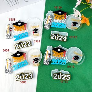 Moules de coulée en résine faits à la main pour bricolage ornements décoratifs Ins Style Silicone Graduation saison porte-clés moule 10113 - Product Image 4