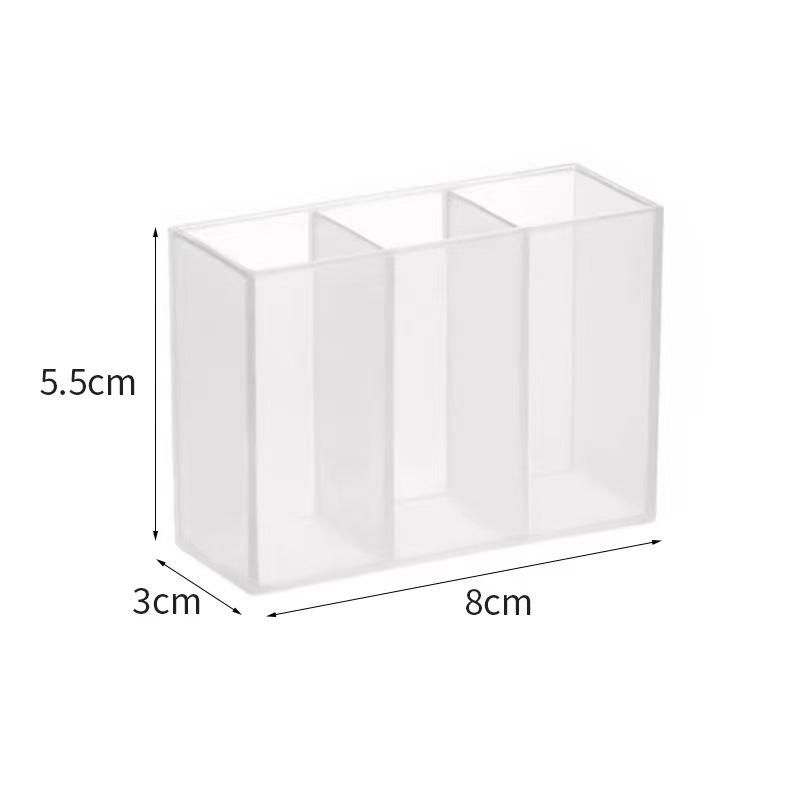 Trois compartiments transparents [avec patch adhésif sans trace]