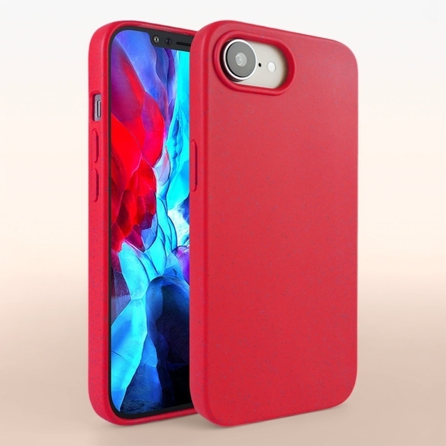 Biodegradable Custom Logo Phone Case for iPhone 16e 16 Pro Max Wheat Straw TPU Mix Mobile Phone Cases for iPhone 16 Plus