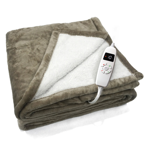 2025 produit tendance ETL 50x60 ''<span class=keywords><strong>couverture</strong></span> <span class=keywords><strong>chauffante</strong></span> électrique en flanelle super confortable avec 8 réglages de temps contrôleur détachable - Product Image 1