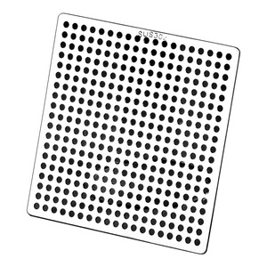 Grille de drain de sol perforée en acier inoxydable 304, style moderne et épuré, pour salle de bain, balcon, cuisine (OEM) - Product Image 1