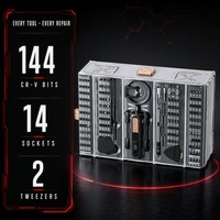 Ensemble de tournevis électrique sans fil de précision 180 en 1, étui rigide, OEM personnalisable, embouts en acier S2 pour la réparation de téléphones portables et d'ordinateurs