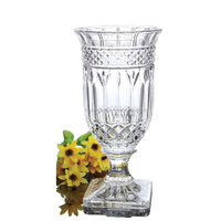Vase en verre borosilicate de 33 cm de haut - Décoration de mariage moderne hydroponique, vase de table de luxe