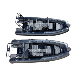 Bote RIB <span class=keywords><strong>de</strong></span> 5.8m, Orca Negra, Hypalon, para Recreo y Navegación, Casco <span class=keywords><strong>de</strong></span> Aluminio Ligero en V Profunda, en <span class=keywords><strong>Venta</strong></span> - Product Image 1