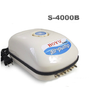 Pompe à air aquatique BOYU S4000B à 4 sorties, 9W 4x3,2L/min - Product Image 2