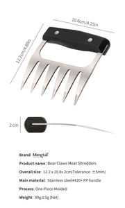 ที่ขายดีที่สุดง่ายทําลายดึงการจัดการยกตัดส้อมบาร์บีคิวกรงเล็บดึง<span class=keywords><strong>หมู</strong></span>เครื่องทําลายโลหะเนื้อทําลายSSกรงเล็บ - Product Image 4