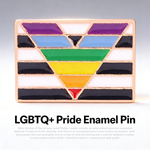 Pins en émail drapeau arc-en-ciel, symbole de la pyramide musicale en alliage, cadeau pour le Mois de la fierté, la Fête nationale et toute occasion pour exprimer l'amour - Product Image 3