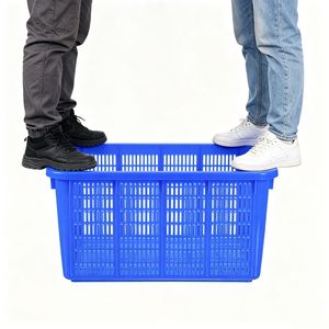 Caja de Plástico Rectangular Grande Jinhua 580X405X310mm, Resistente a Caídas, Duradera, Transpirable, para Almacenamiento, Transporte y Movimiento de Mercancías - Product Image 1