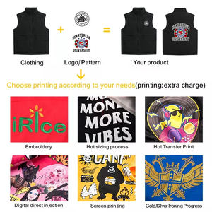 2024 Logo kustom pria kualitas tinggi tanpa lengan tahan air Puffer rompi kerja poliester tahan angin untuk musim dingin sublimasi pria - Product Image 5