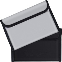 Sac à documents ignifuge sac d'argent résistant à l'eau pour argent, téléphone portable, tablette, carte de crédit, passeport