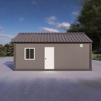Module de conteneur préfabriqué à ossature acier, pièce unique, maison conteneur portable en kit, bureau moderne, abri de jardin, mini-maison