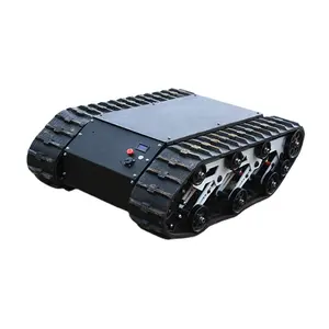 Fire Fighting crawler Robot Chassis 80kg Payload RC delivery robots Track Robotic Inspection Vehicle