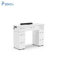 Table à ongles avec évent Poste de travail manucure moderne