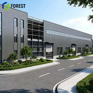 Atelier à structure métallique résistant au vent, grande portée, solution tout-en-un, qualité industrielle, installation rapide, espace spacieux haut de gamme - Product Image 1