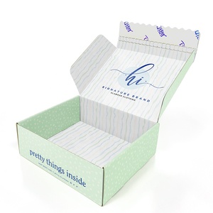 High-End Corrugated Double-Sided Color Custom Tupperware Clothing Packaging Seal Express Box Apparel Packaging Supplies Boxes