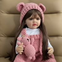 Poupée Bébé Reborn Fille Betty de 22 Pouces, Corps Entier en Silicone Vinyle, Réaliste, Poupée Fille à Poser, Princesse