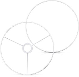 Set di anelli per <span class=keywords><strong>paralume</strong></span> da 35cm di <span class=keywords><strong>diametro</strong></span> bianco e27 - Product Image 1