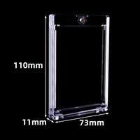 Boîte de présentation transparente en acrylique magnétique robuste pour compléments alimentaires, protection et rangement de cartes – Évolution conviviale