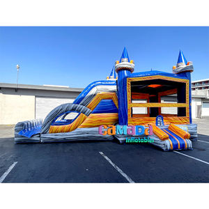 Maison de rebond commerciale de nouvelle conception Combo-0.55mm matériau en PVC Utilisation extérieure portable Garantie de 3 ans comprenant un ventilateur et des kits de réparation - Product Image 4