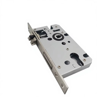 Corps de serrure à mortaise en fer silencieux 5845 personnalisé en usine, avec cylindre de verrouillage à loquet en aluminium pour ensemble de serrures de porte intérieure