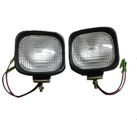 Advertencia de seguridad para montacargas, luz de zona roja, súper LED brillante, haz de arco de línea larga, luz en forma de U, 12-80V CC, lámpara de trabajo de punto azul