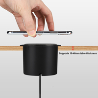 Meubles intégrés de bureau Chargeur sans fil rapide Table 10W Chargement sans fil Bureau intelligent Utilisation pour téléphone portable