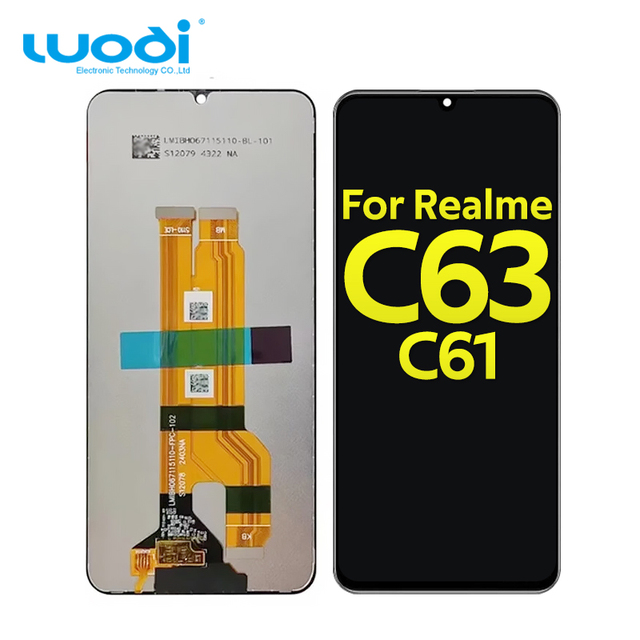 Mobile Phone Lcd Display for Realme C63 C61 RMX3939 Lcd Touch Screen Digitizer Accessories Replacement Tested New Pantalla