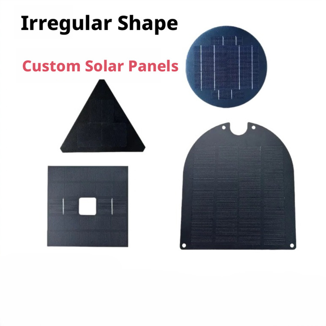 Custom Various Geometries Round Triangle square Shaped Pv Modules 5V 1W-8W Small Solar Panels