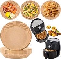 Papier sulfurisé rond jetable, imperméable et écologique, compatible four, pour friteuse à air et cuisson de gâteaux