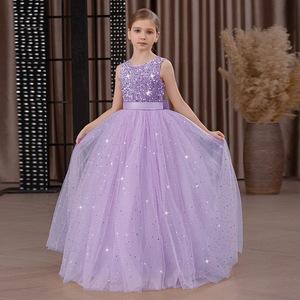 <span class=keywords><strong>Robe</strong></span> longue de princesse en tulle pour filles, idéale pour mariage, spectacle de piano, scène, fête d'anniversaire ou déguisement - Product Image 6